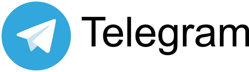 Image of white paper plane, with a sky blue circle in the background.  Followed by text in bold black letters spelling out Telegram. Click here to join our telegram channel.